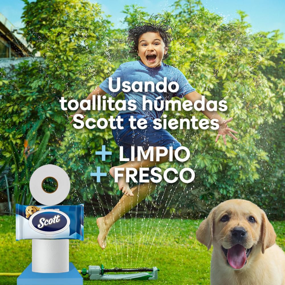 Papel higiénico húmedo SCOTT fibras naturales (144  und) img #4