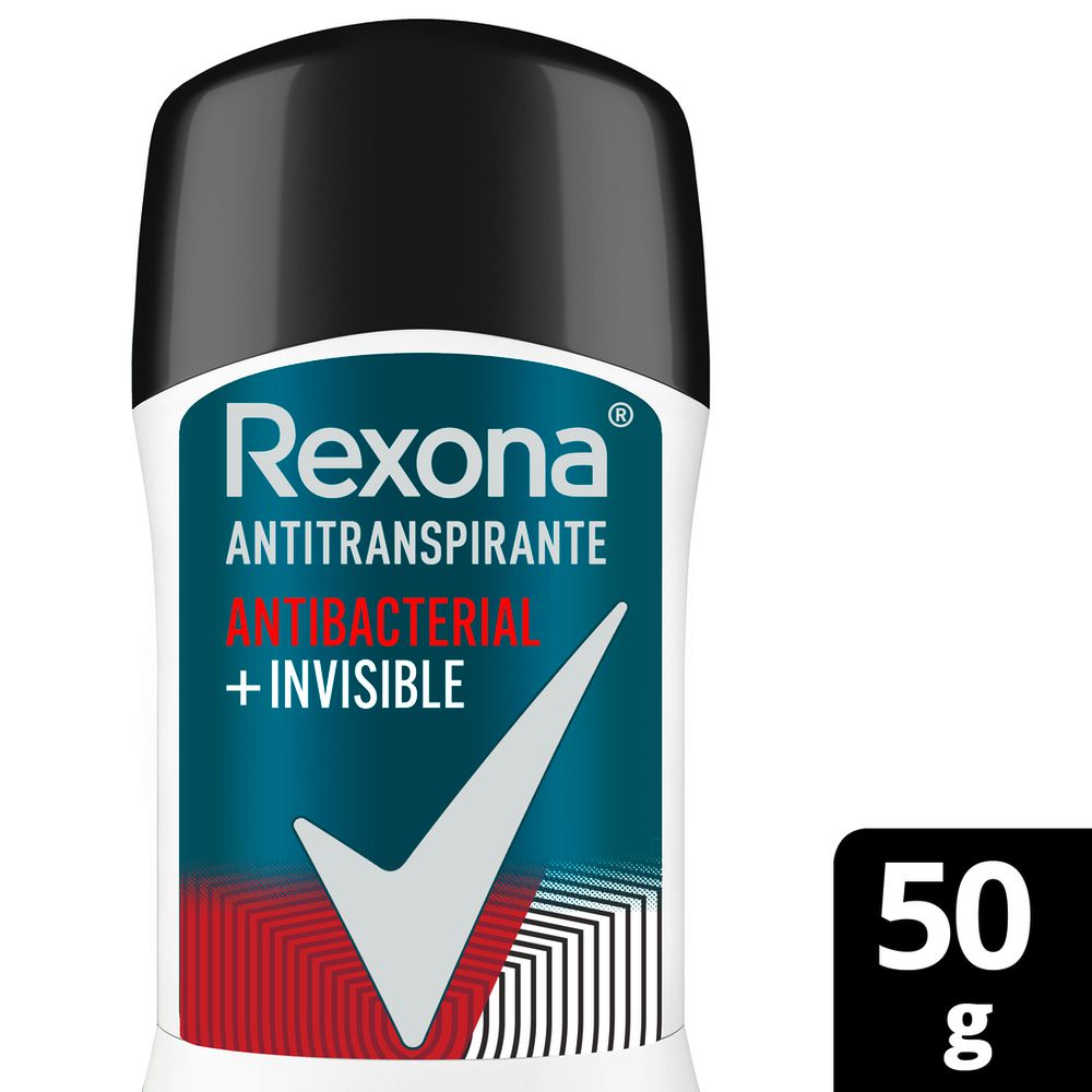 Desodorante REXONA antibacterial invisible barra (50  gr) img #4