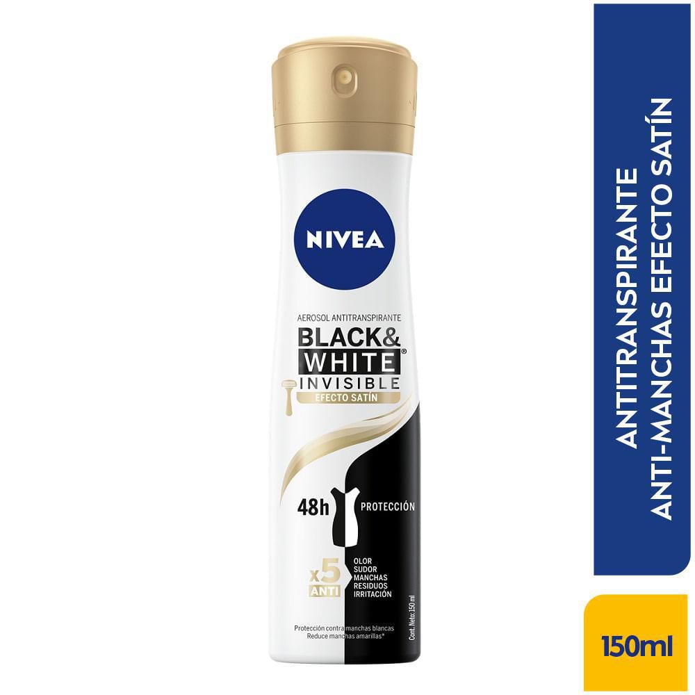 Desodorante NIVEA black & white mujer spray  (150  ml) img #2
