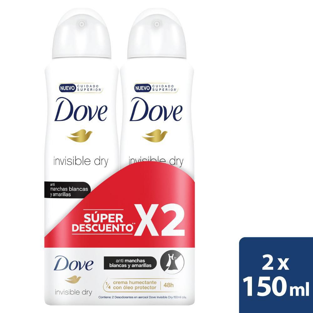 Desodorante DOVE invisible dry aerosol (300  ml) img #1