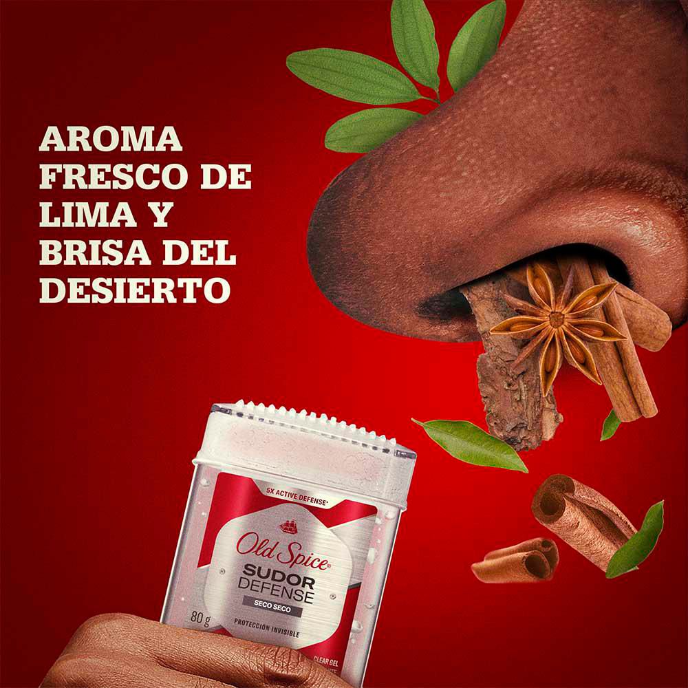 Desodorante OLD SPICE Gel sudor defense seco x2und (160  gr) img #5