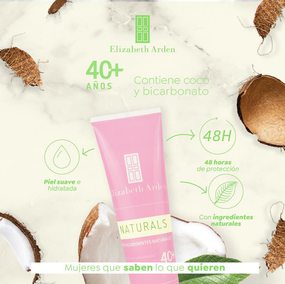 Desodorante ELIZABETH ARDEN crema coco y bicarbonato (200  gr) img #3