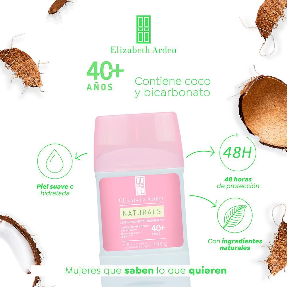Desodorante ELIZABETH ARDEN naturals crema (96  gr) img #4