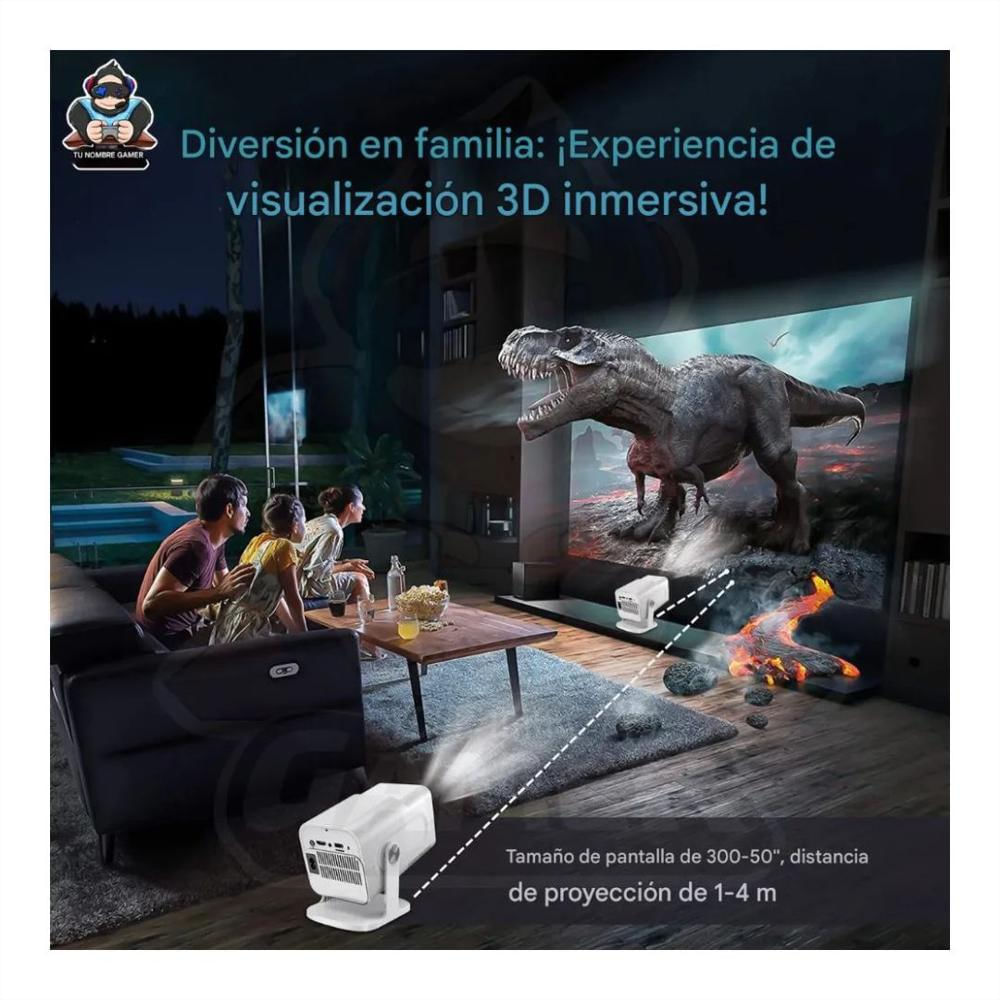 Proyector Video Beam 4K Wifi Gamer Hd 5000 Lumens Hcs350 img #3