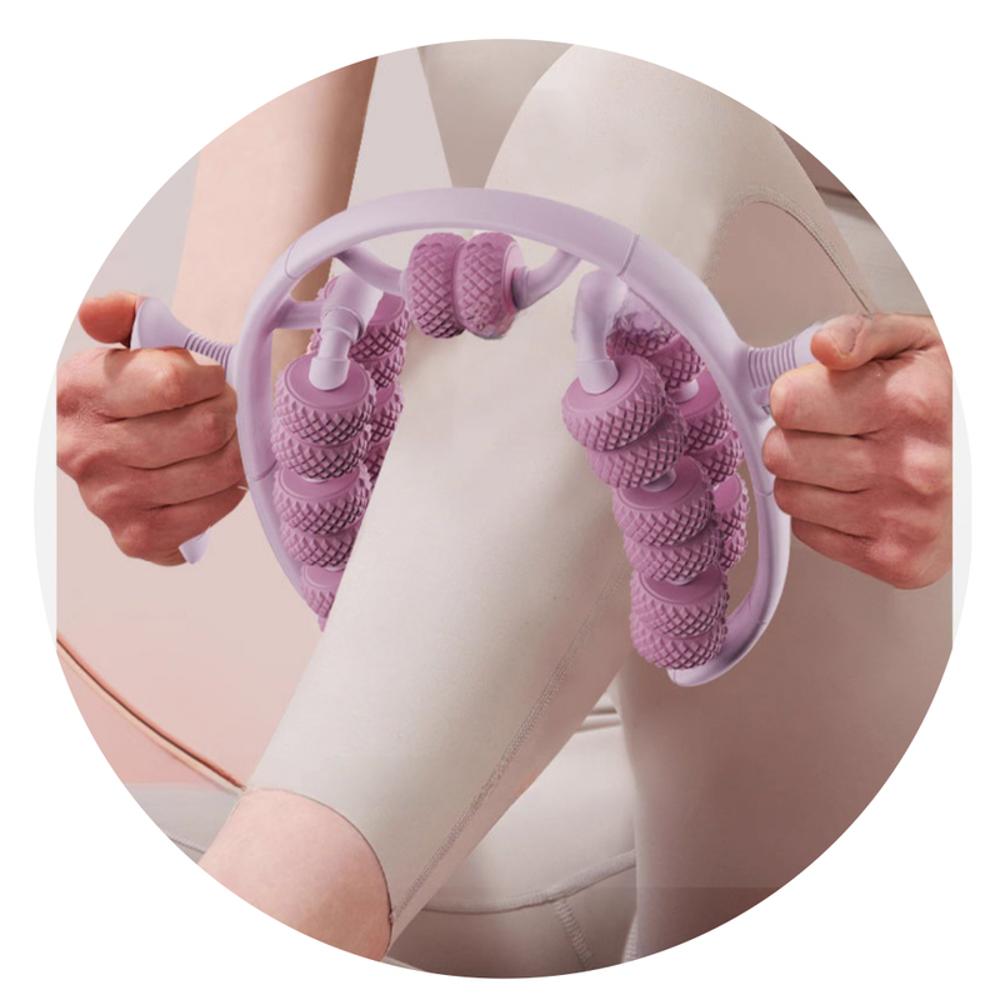Rodillo De Masaje Anticelulitis Manual 360° Morado img #3