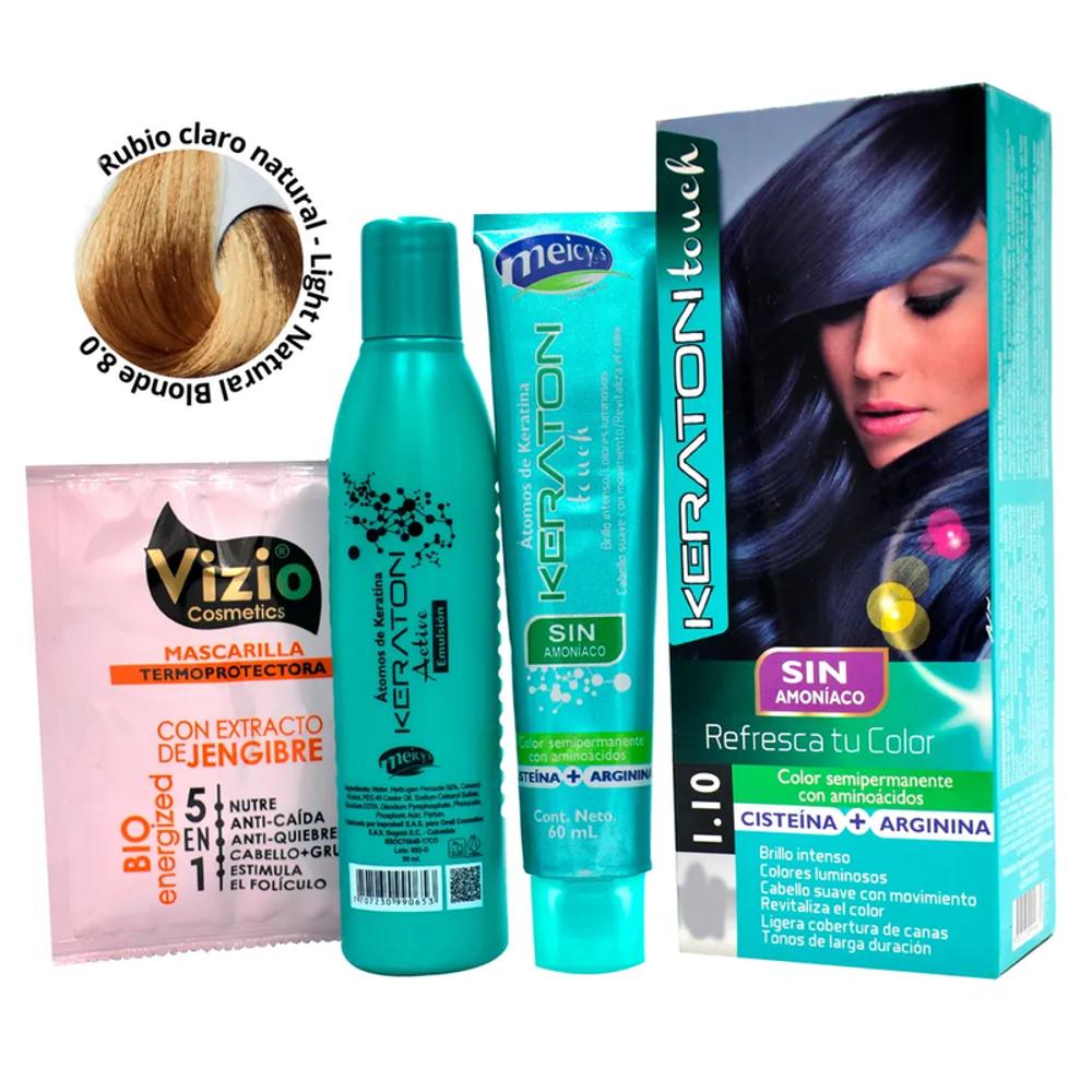 Keraton Touch Sin Amoniaco Tinte Rubio Medio Natural N. 7.0 img #1