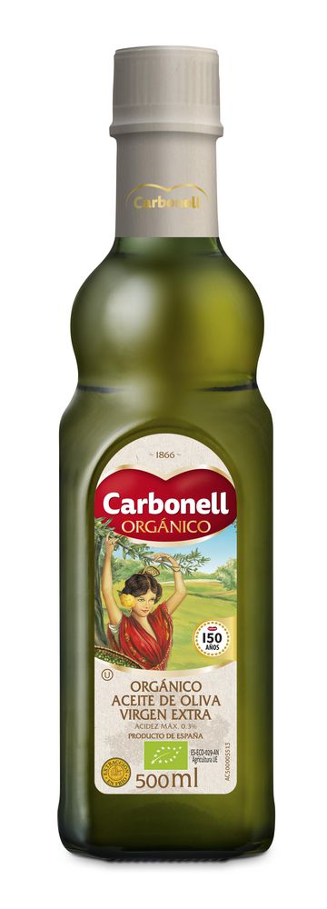 Aceite de oliva CARBONELL MARCA EXCLUSIVA orgánico extra virgen (500  ml) img #1
