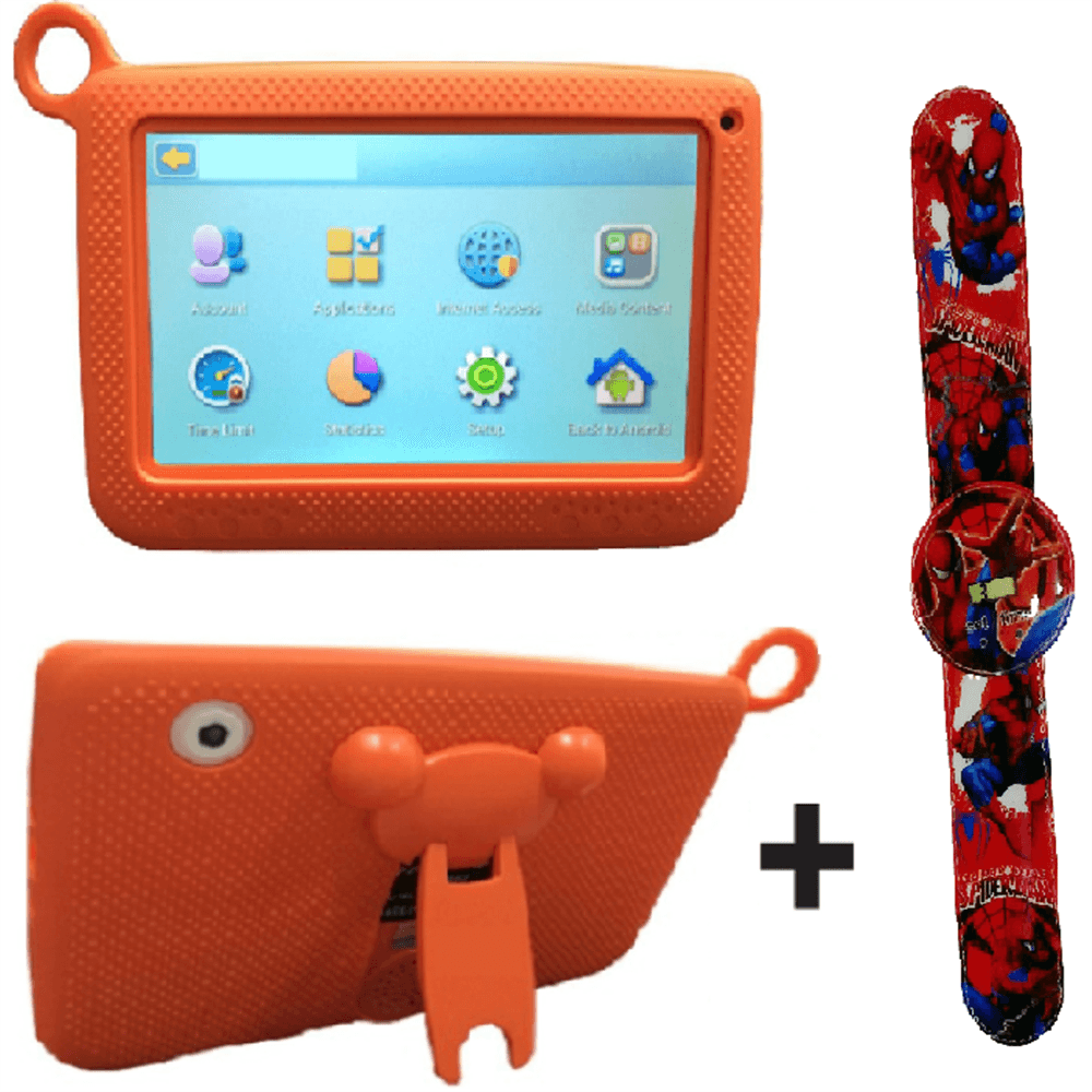 Tablet Ninos Naranja Android + Reloj Spiderman img #2