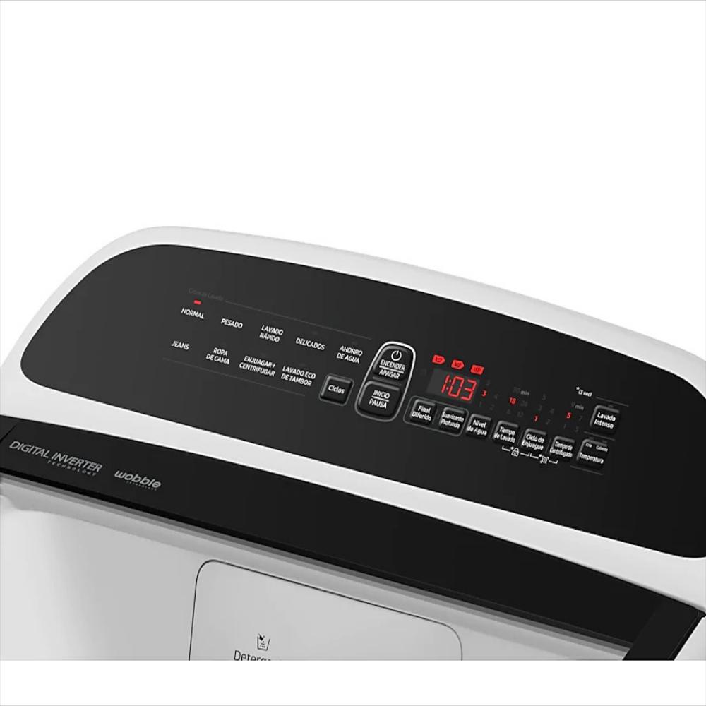 Lavadora Samsung 28 Libras Inverter Con Tecnología Wobble Gris img #3