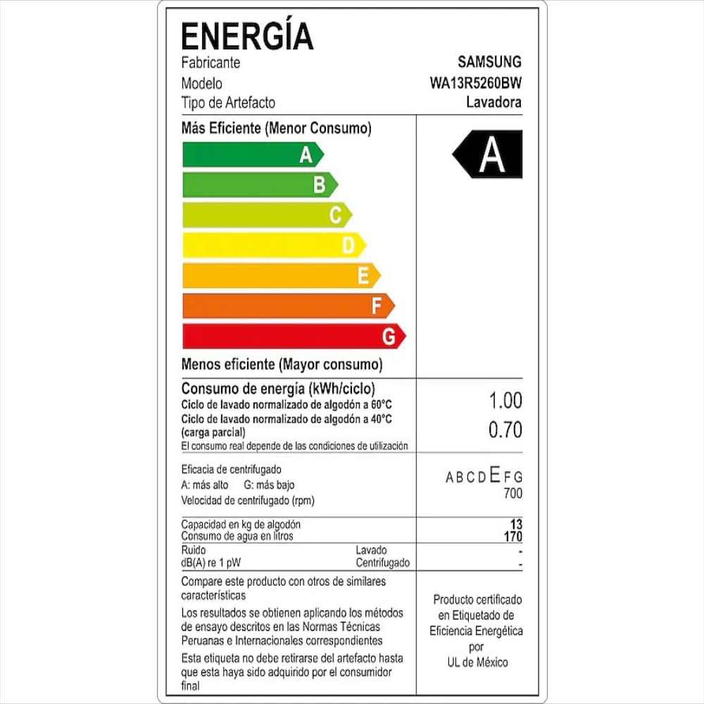 Lavadora Samsung 28 Libras Inverter Con Tecnología Wobble Gris img #5