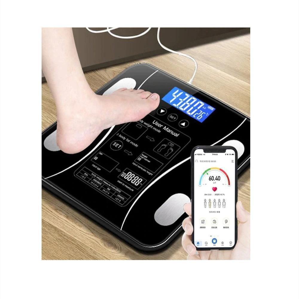 Bascula Inteligente Pesa Bluetooth Vidrio Templado Digital App img #1
