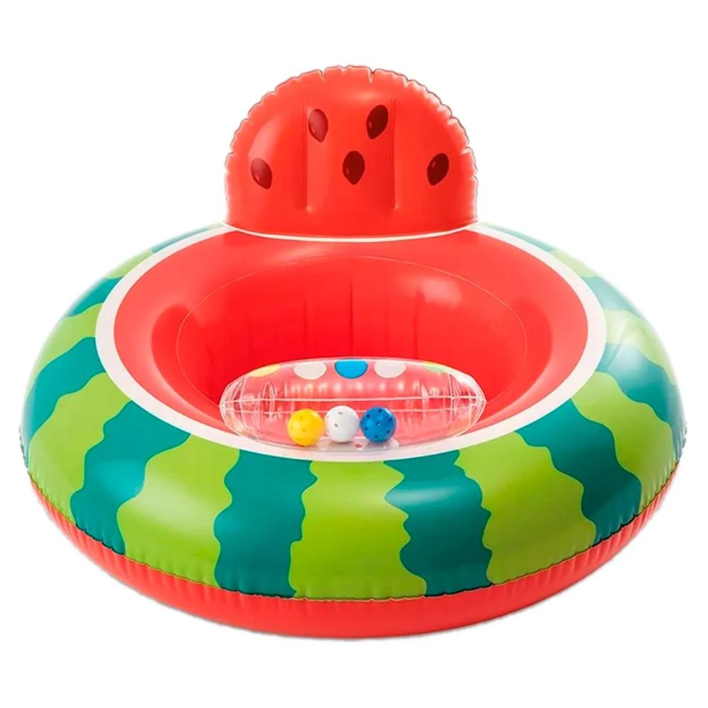 Flotador Inflable Dona Sandia Con Sonajeros Bebé Intex 56592 74X69cm img #2