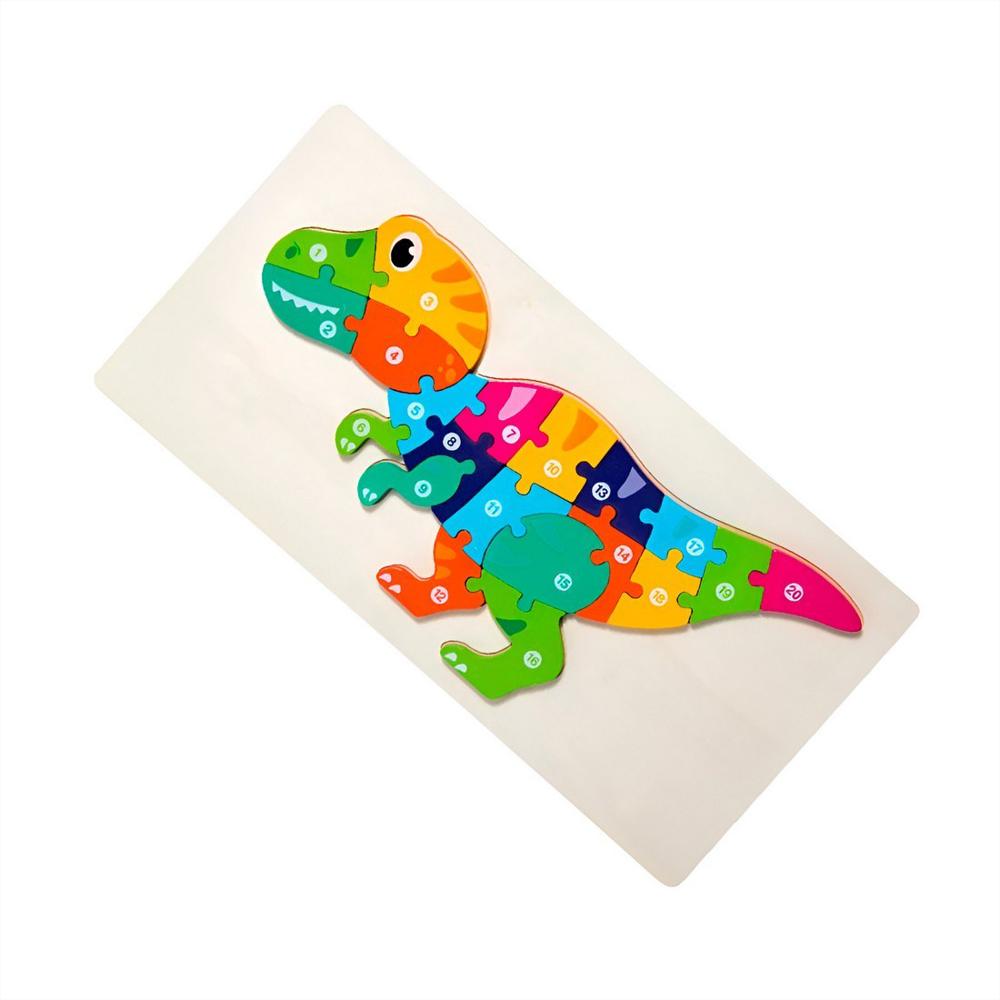 Rompecabezas Dinosaurio Interactivo 3D Juego Didactico Color img #2