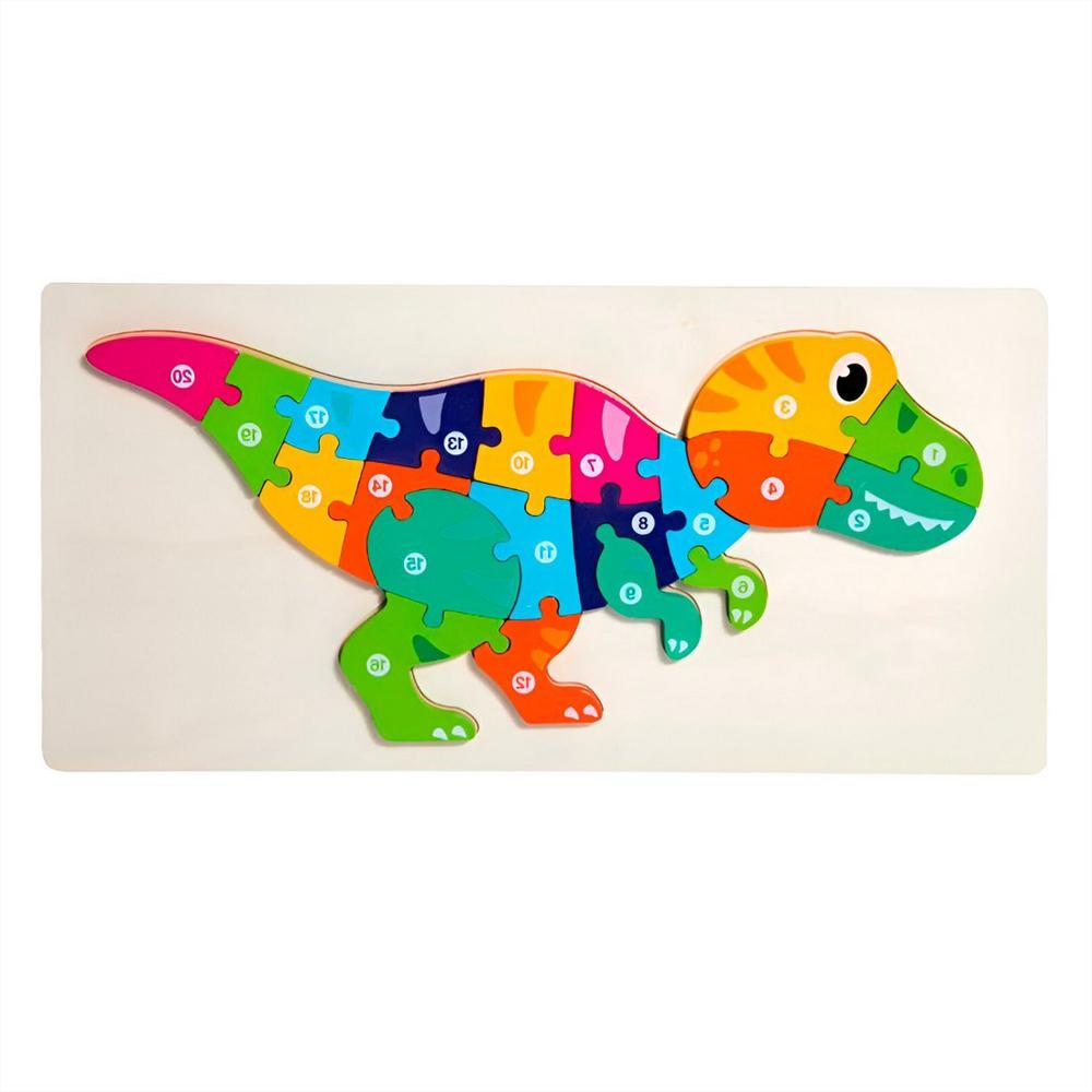 Rompecabezas Dinosaurio Interactivo 3D Juego Didactico Color img #3