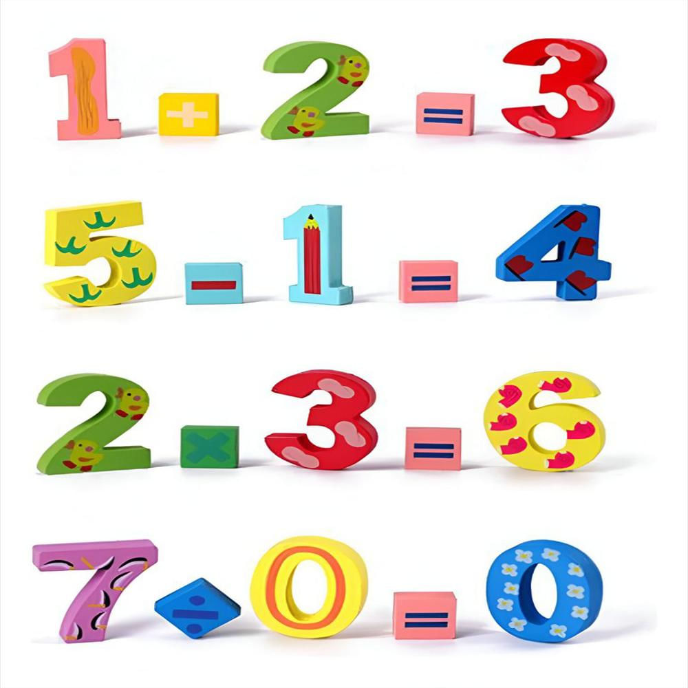 Juego De Madera Operaciones Matematicas Aprendizaje img #3