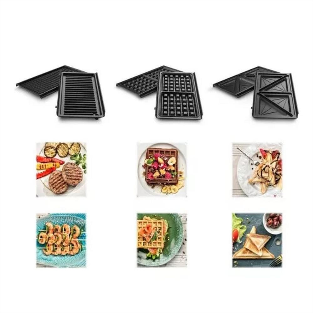 Sanduchera Waflera Express 3 En 1 Placas Intercambiables img #2