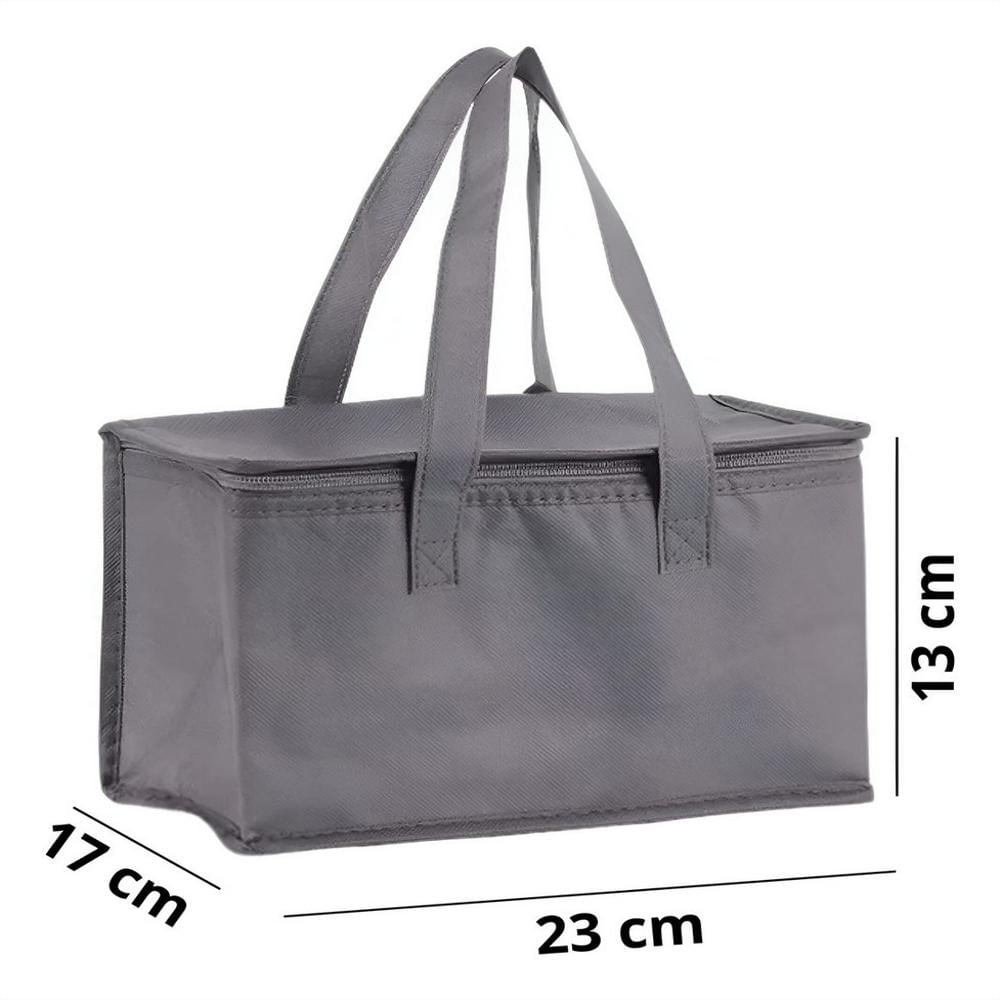 Bolso Lonchera Térmica Porta Comida Almuerzo Poliéster img #5