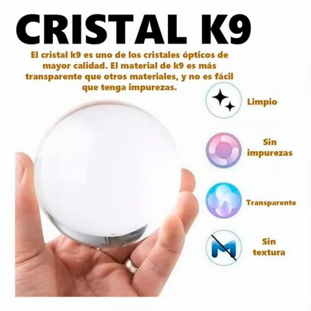 Lampara De Cristal Bola 3D Planeta Estrellas Niña Cosmos img #3