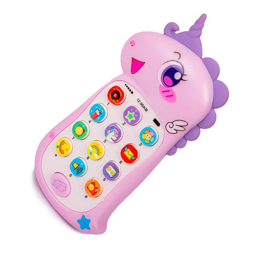 Teléfono Celular Juguete Musical Unicornio Niña + Bateria img #2