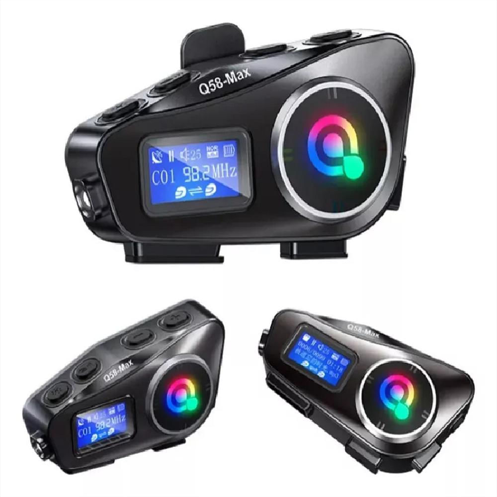 Intercomunicador Para Casco Moto Fm Bluetooth Q 58 Max img #3