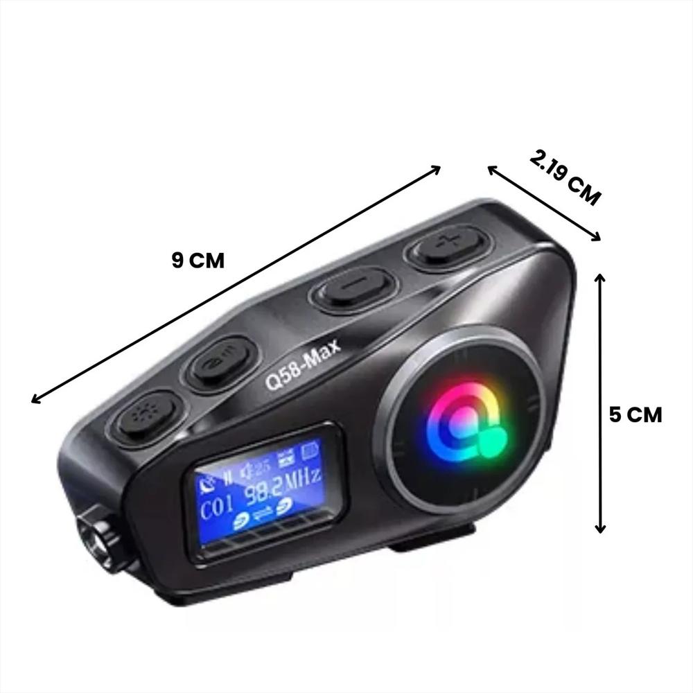 Intercomunicador Para Casco Moto Fm Bluetooth Q 58 Max img #5