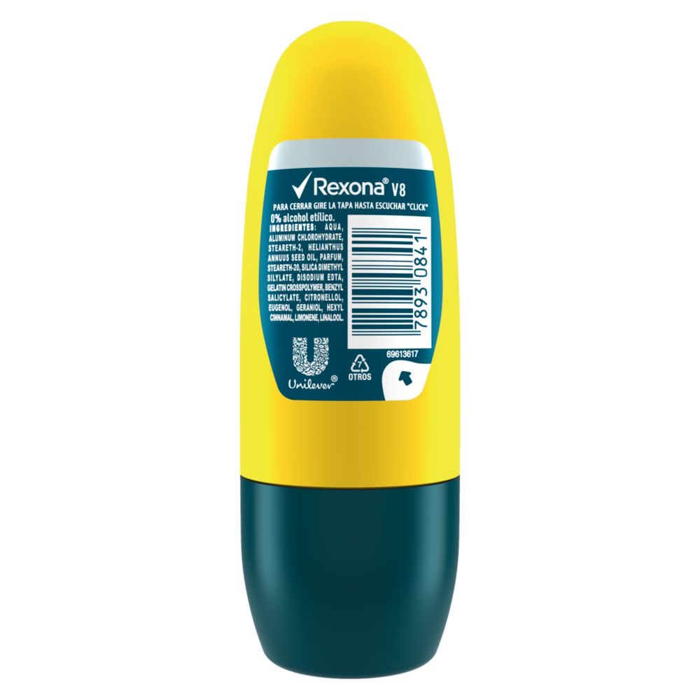 Desodorante REXONA V8 roll on hombre (30  ml) img #4