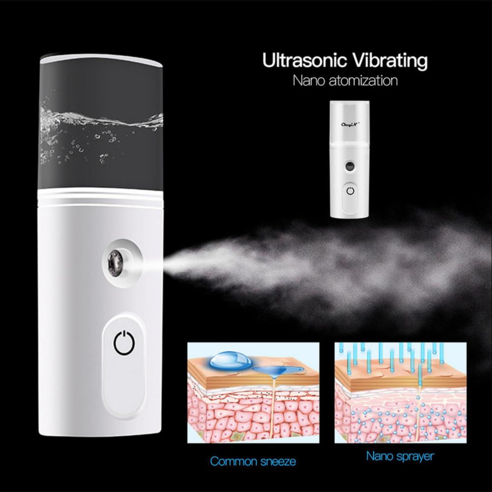 Humidificador Facial Recargable Usb Mini Nano Spray De 40 Ml img #3