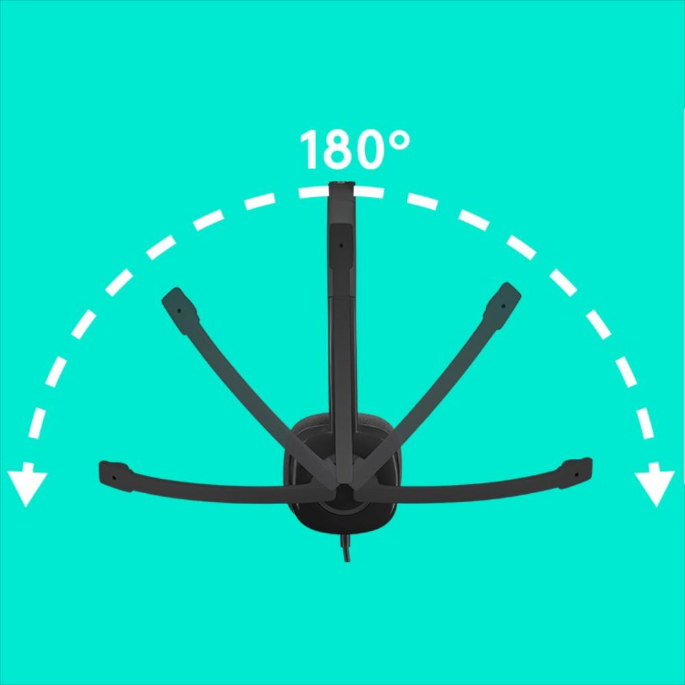 Audífonos Diadema Logitech H151 Estéreo Pc 3.5 Mm img #4