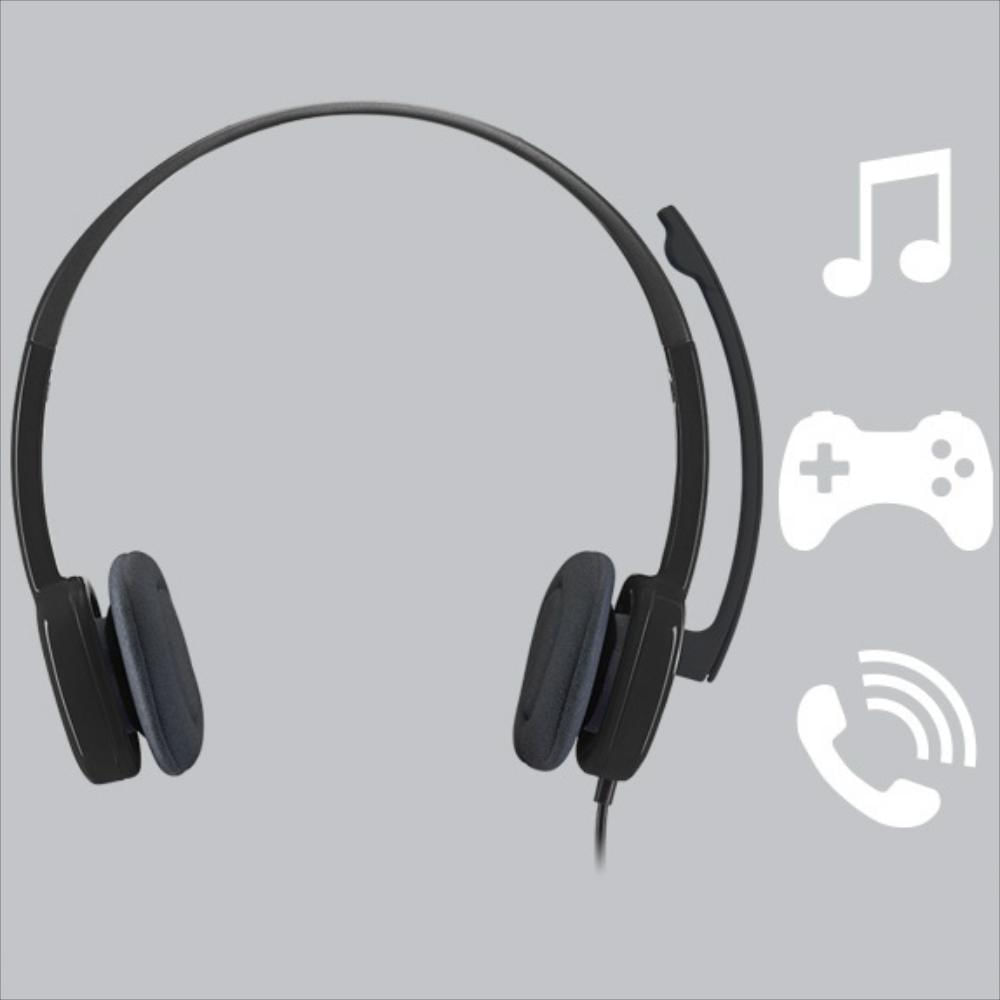 Audífonos Diadema Logitech H151 Estéreo Pc 3.5 Mm img #5