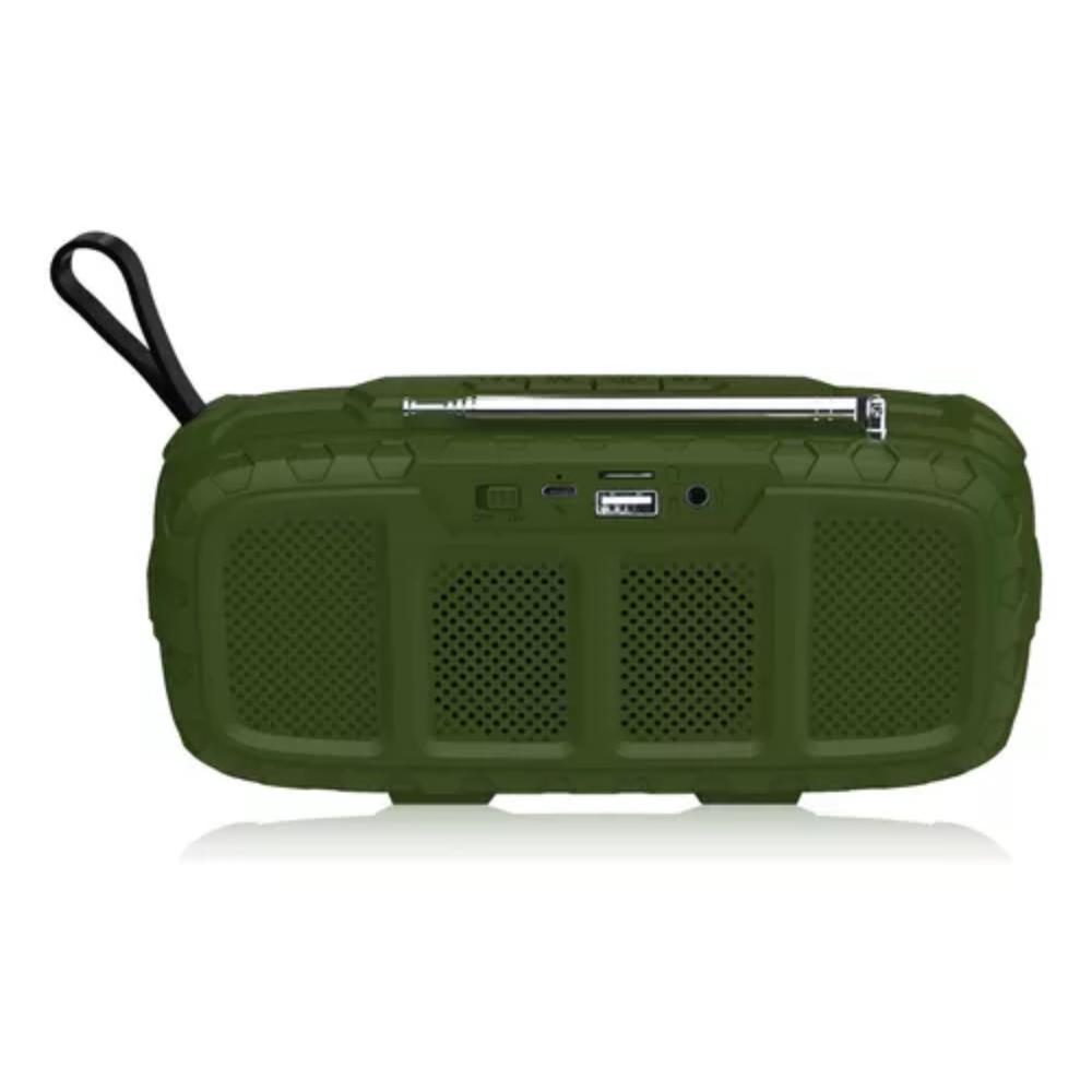 Bocina Parlante Portable Bluetooth Speaker Radio Verde img #3
