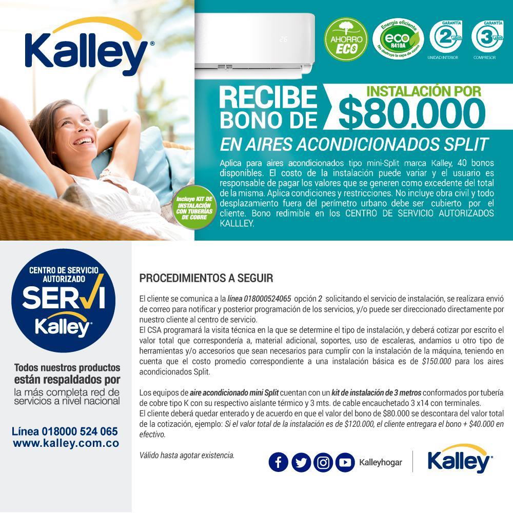 Aire Acondicionado Kalley Convencional 12.000 Btu A 110V img #5