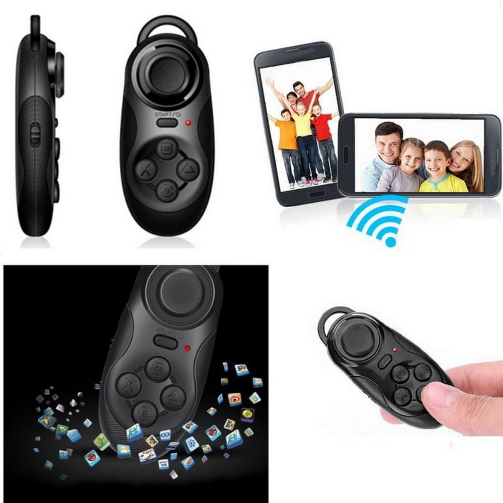 Control Joystick Botón Selfie Y Mouse 5 En 1 Bluetooth Negro img #4