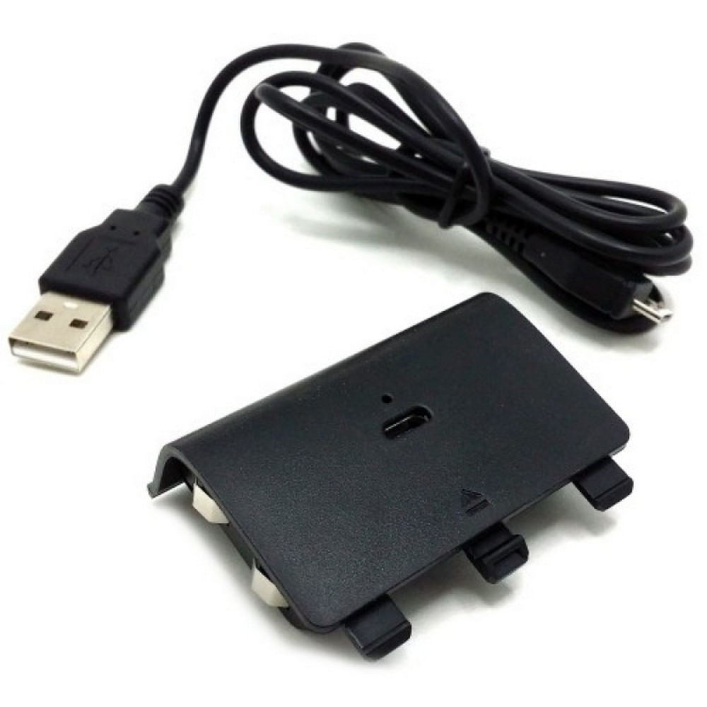 Kit Carga Y Juega Xbox One Bateria Recargable Negro img #5