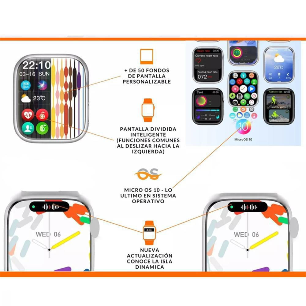 Reloj Inteligente Mujer Serie 9 Chatgpt Pantalla Amoled Nfc Smartwatch + Correa img #5
