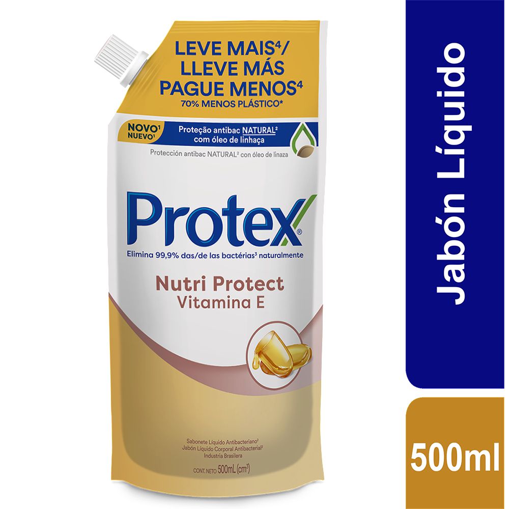 Jabón líquido para manos PROTEX Vitamina E Corporal (500  ml) img #1