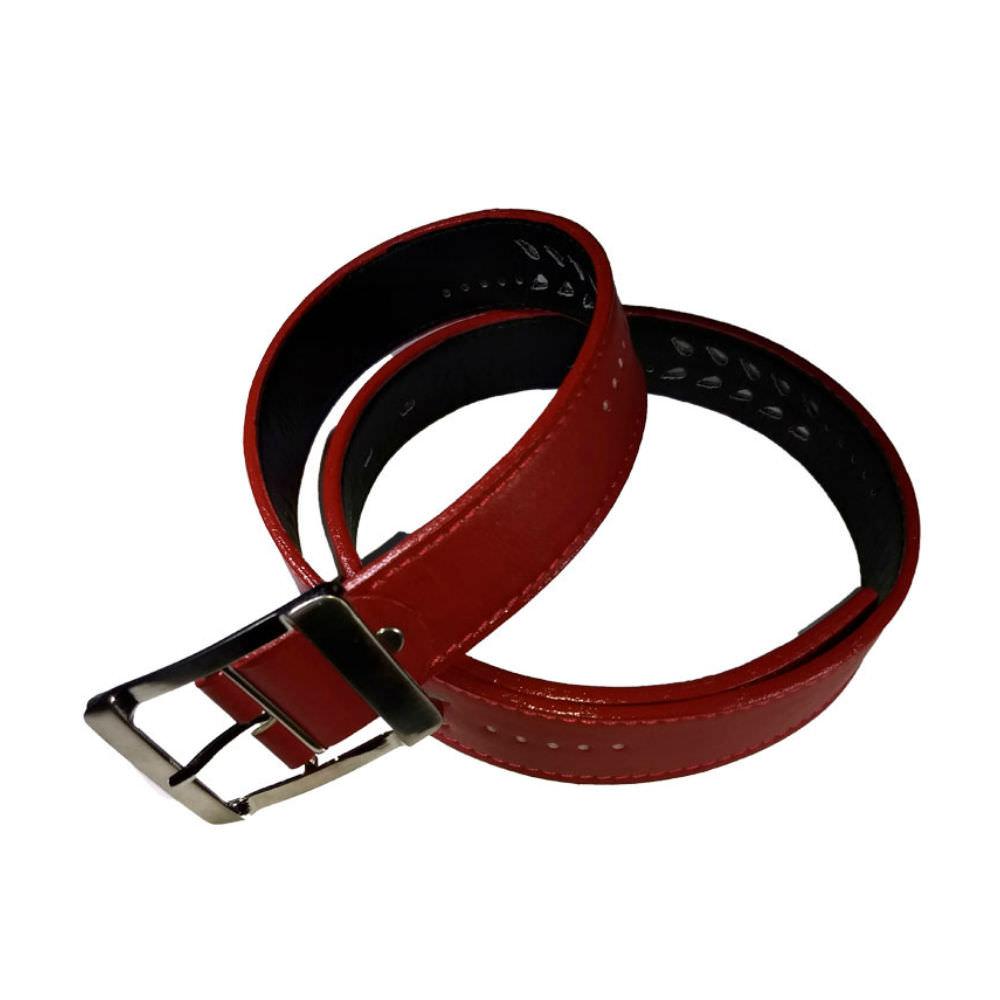 Correa Ancha En Cuero Para Dama Color Rojo img #2