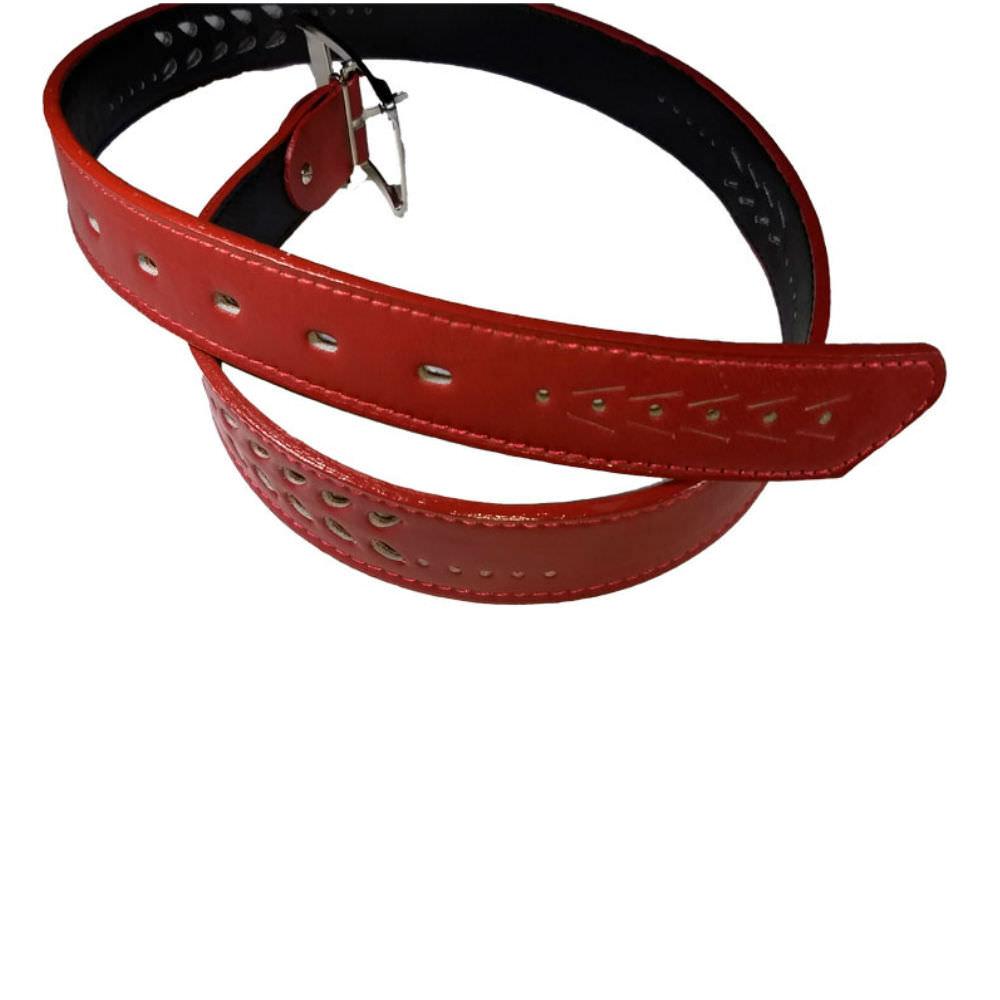 Correa Ancha En Cuero Para Dama Color Rojo img #3