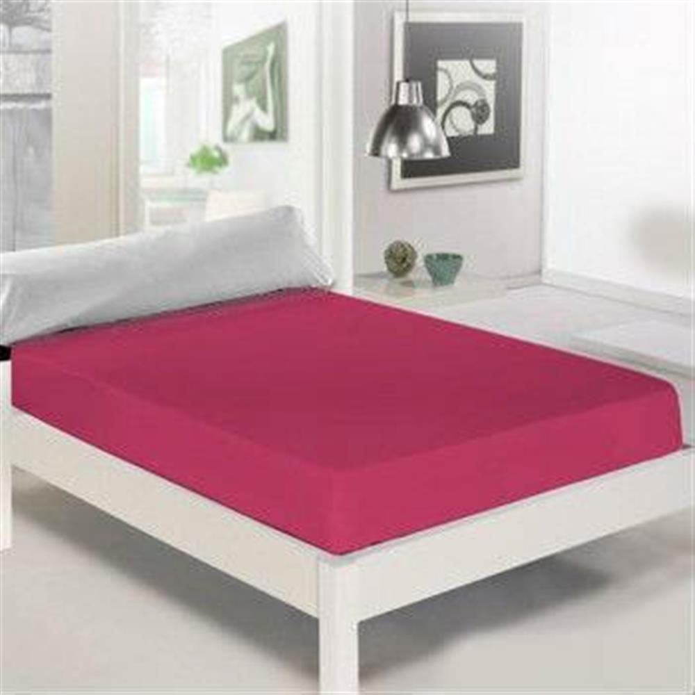 Protector De Colchón Antifluidos Cama King Fuscia 40 Cms img #3