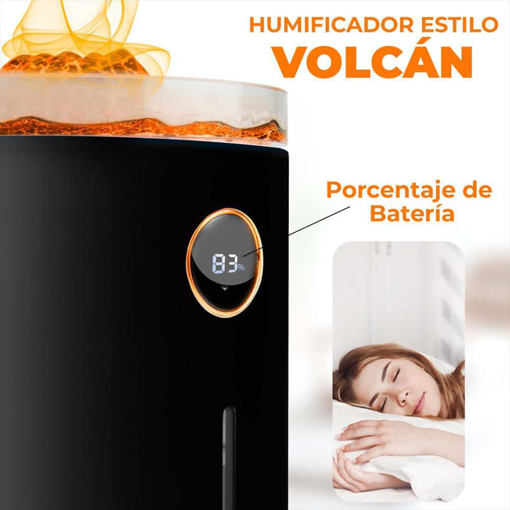 Humidificador Y Difusor De Aromas 2 En 1 Pebetero Eléctrico Negro img #2