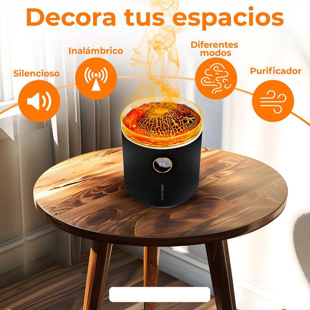 Humidificador Y Difusor De Aromas 2 En 1 Pebetero Eléctrico Negro img #4
