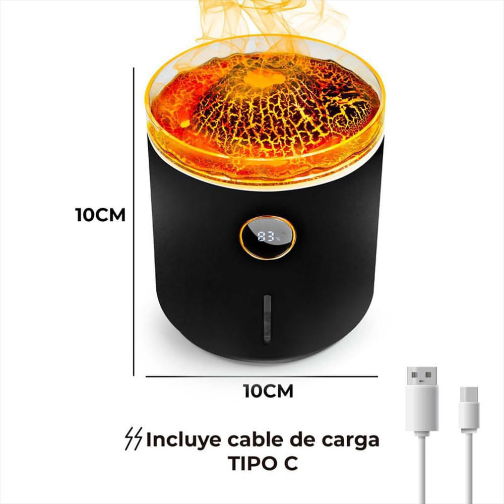 Humidificador Y Difusor De Aromas 2 En 1 Pebetero Eléctrico Negro img #5
