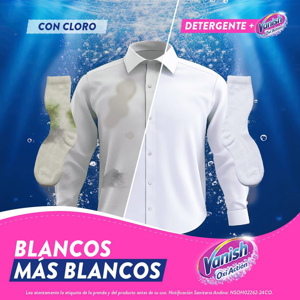 Quitamanchas VANISH blanco total (900  gr) img #4