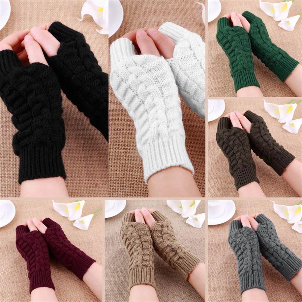 Guantes Lana Dedos Libres Unisex Gris Oscuro img #2