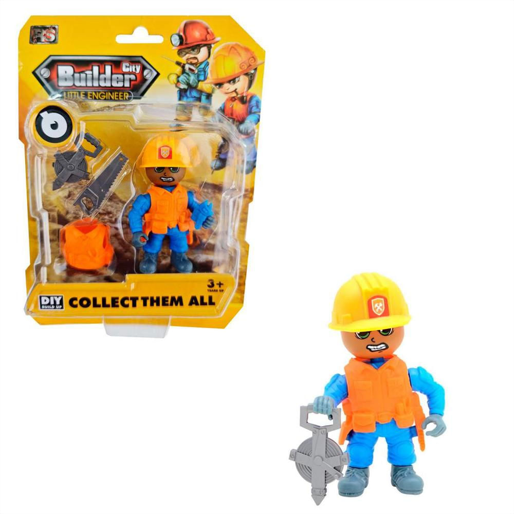 Figura Constructor Juguete Con Accesorios Herramientas Niños img #2