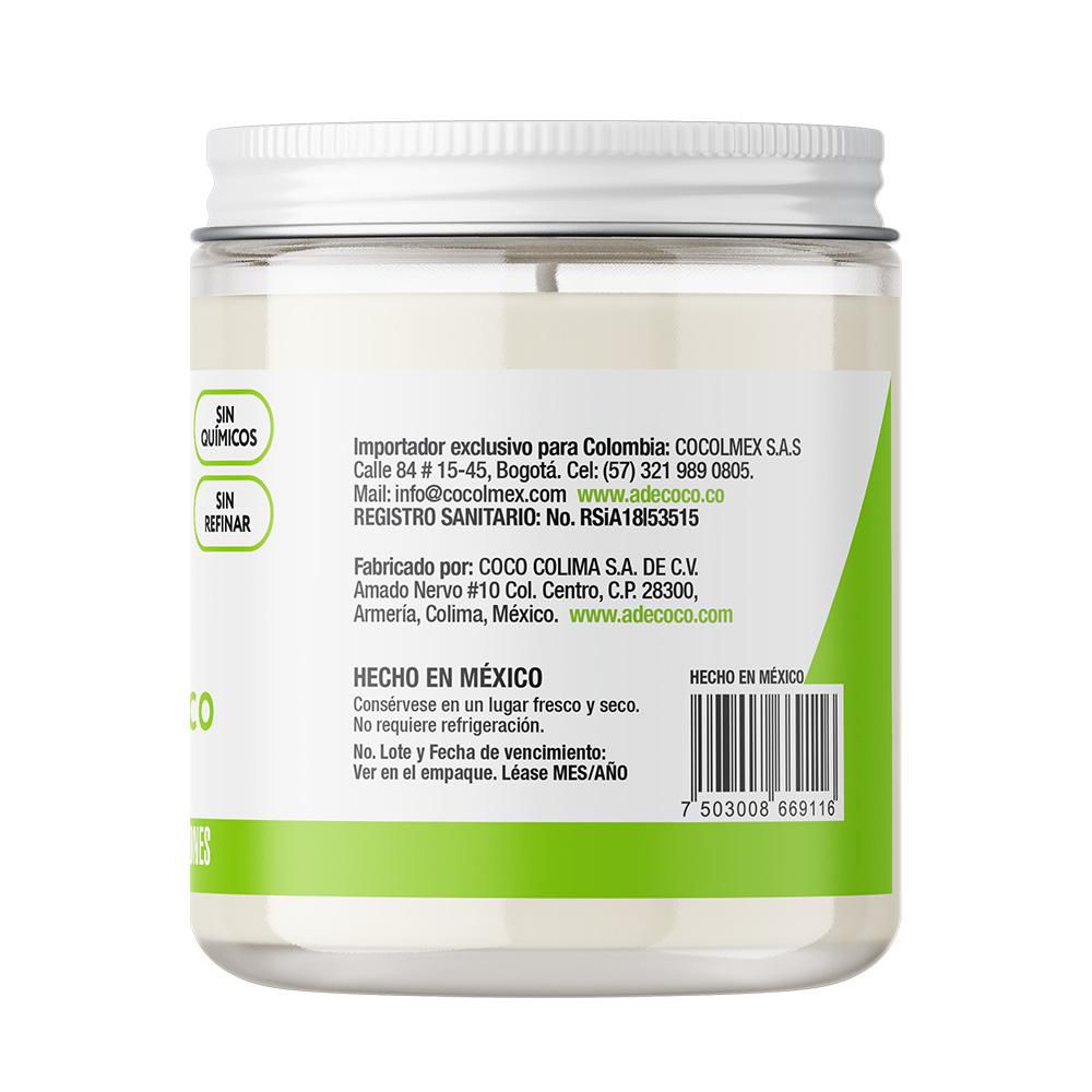 Aceite de coco A DE COCO virgen (420  ml) img #2
