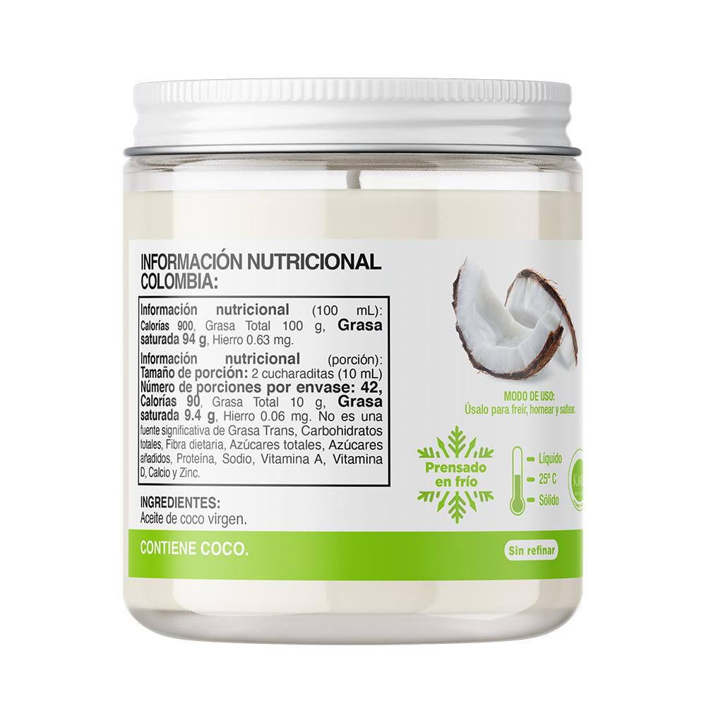 Aceite de coco A DE COCO virgen (420  ml) img #3