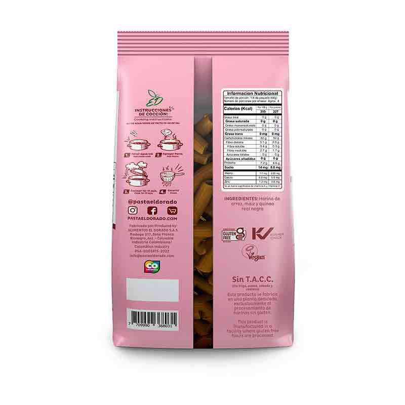 Pastas PASTAS EL DORADO quinoa real sedani (250  gr) img #2