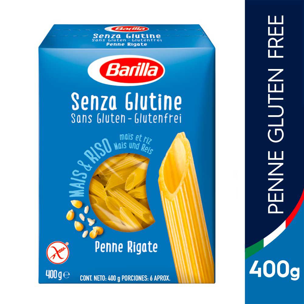 Pastas BARILLA MARCA EXCLUSIVA penne rigate sin gluten (400  gr) img #1
