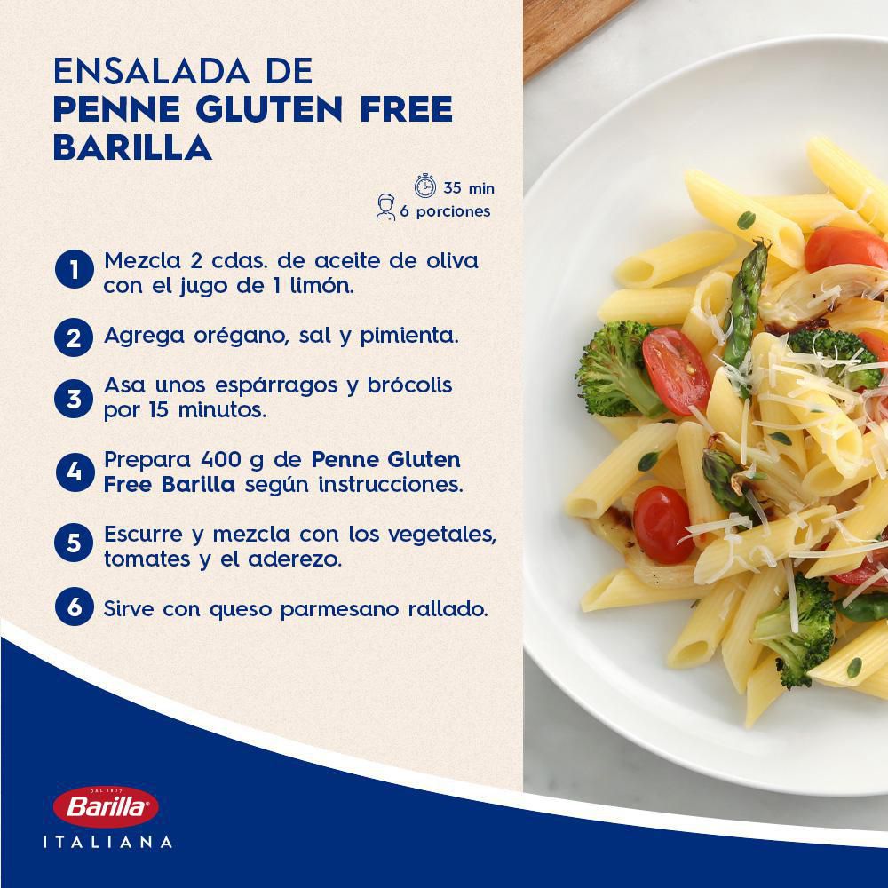 Pastas BARILLA MARCA EXCLUSIVA penne rigate sin gluten (400  gr) img #2
