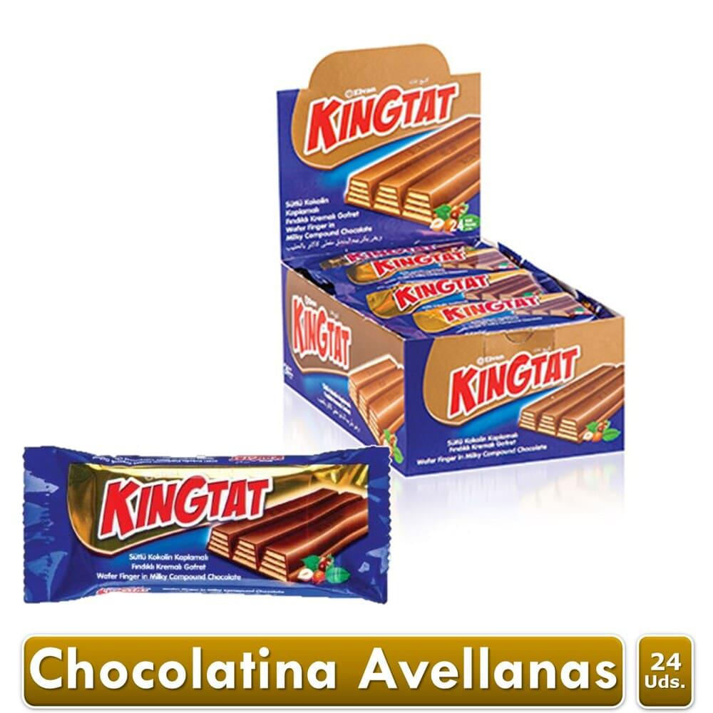 Chocolatina Con Galleta Tipo Wafer Kingtat Max X24 Uds img #1